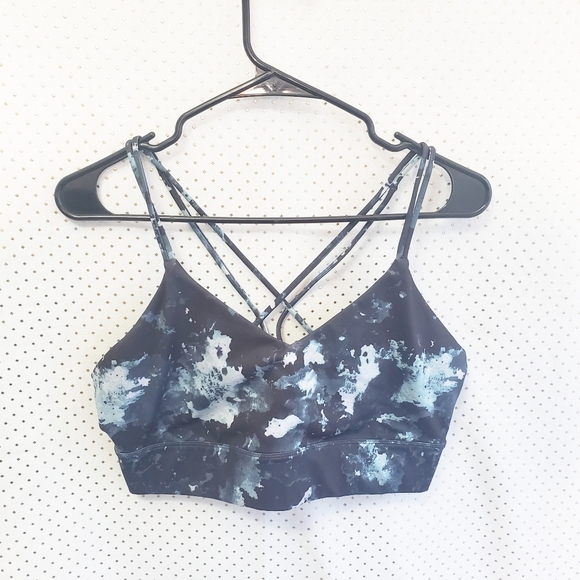 JoyLab Other - Joy Lab Marble Blue cross back sports bra